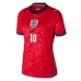 Camiseta Inglaterra Jude Bellingham #10 Segunda Equipación Replica Mundial 2026 para mujer mangas cortas